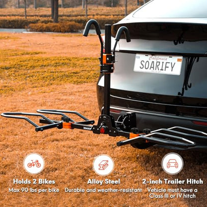 Platform 2 EBike Rack for Car Hitch Bike Rack for SUV RV Trucks Carrier Bicycle Car Racks 2