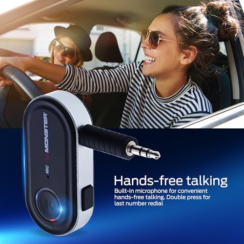 Monster Bluetooth Audio Receiver for Car & Home Stereo