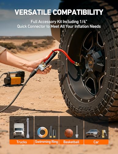 T3 Tire Pressure Gauge with Inflator 10