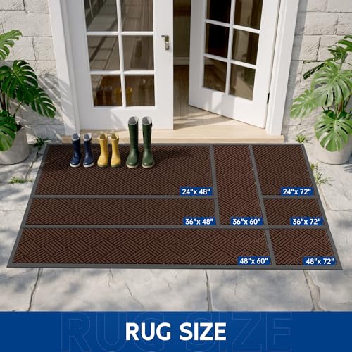 Durable Indoor Outdoor Door Mat (8 Sq Ft)
