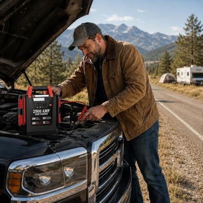 Jump Starter with Air Compressor