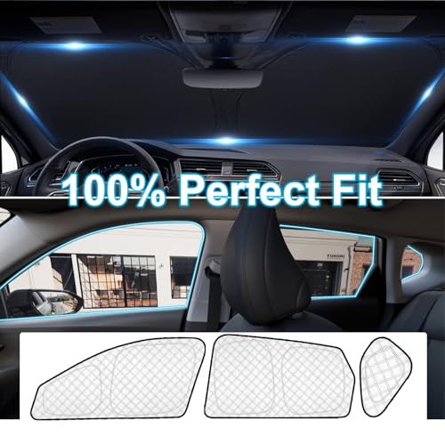 8pcs Thicken Sun Shade for Hyundai Kona 2024 2025 2026 Accessories (8 Count)