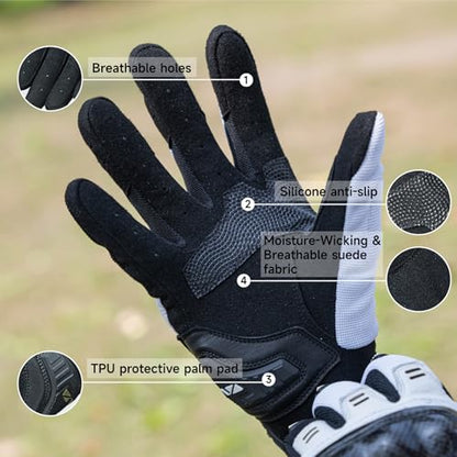 High Protection Motorcycle Gloves for Men