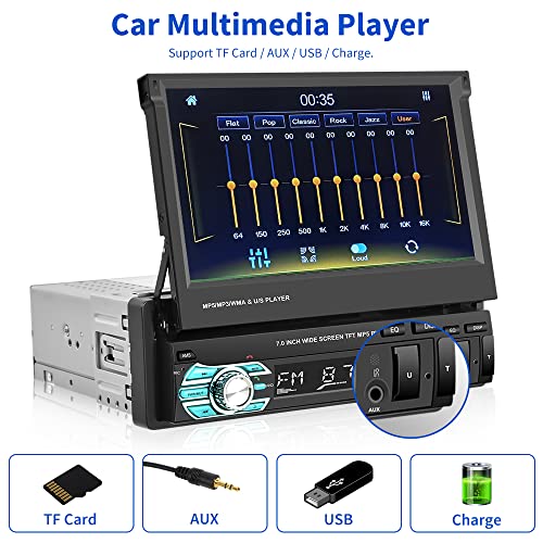 7'' Single Din Carplay Car Stereo