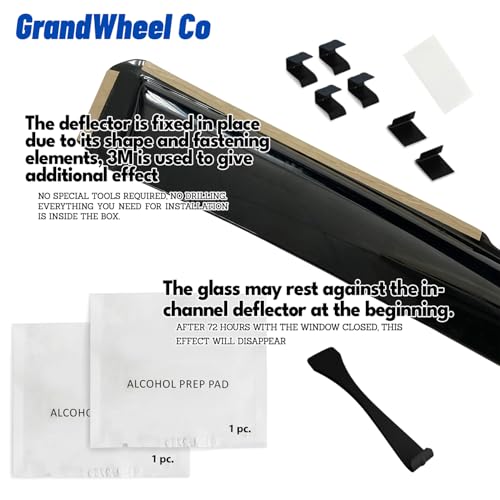 Window Deflectors Smoke Tinted in (4 Count)
