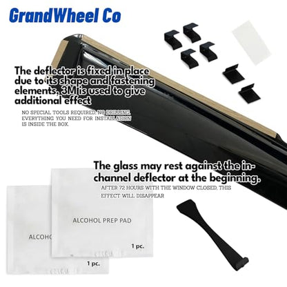 Window Deflectors Smoke Tinted in (4 Count)