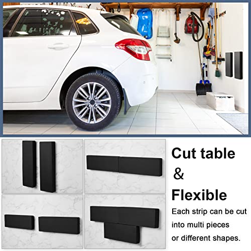 8 Pack Garage Wall Protector for Car Doors Garage Bumpers for Parking Car Self Adhesive Wall Guard Anti Collision EVA Foam Pole Padding for Warehouse Parking (8 Count)