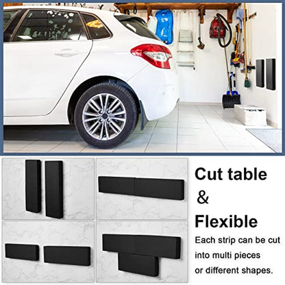 8 Pack Garage Wall Protector for Car Doors Garage Bumpers for Parking Car Self Adhesive Wall Guard Anti Collision EVA Foam Pole Padding for Warehouse Parking (8 Count)