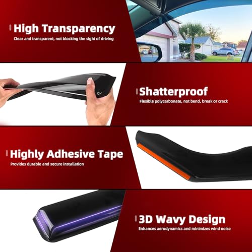 in Channel Window Rain Guards Fit for Hyundai Tucson 2016