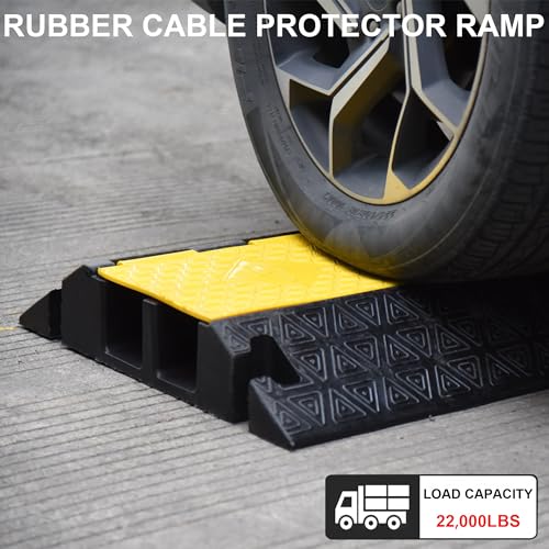Heavy Duty Rubber Cable Protector Ramp 2