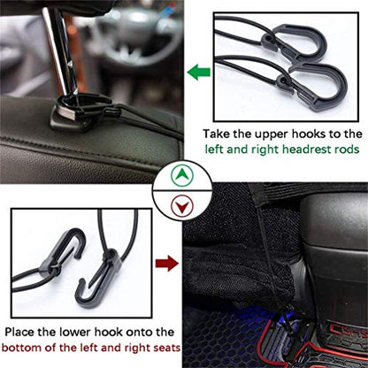 Dog Car Net Barrier with Mesh Organizer