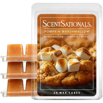 Pumpkin Marshmallow Scented Fall Wax Melts 10oz (10 Ounce)