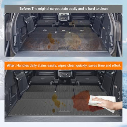 Cargo Mat & Backrest Mats Compatible with 2025 2026 Ford Expedition