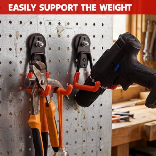 22 Pcs Large Magnetic Hooks Heavy Duty Garage Magnet Hooks Strong Storage Utility Magnetic Hangers with Anti Slip Rubber Coating for Indoor and Outdoor Hanging (22 Count)