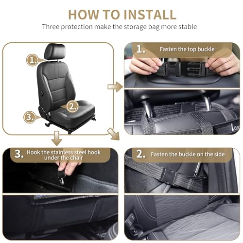 Car Backseat Organizer with Touch Screen Tablet Holder (22.9281 Ounce)