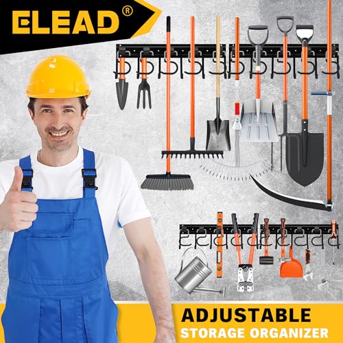 68'' All Metal Adjustable Garden Tool Organizer