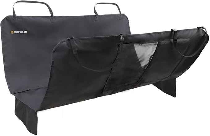 Ruffwear, Dirtbag Dog Car Seat Cover, 300D Heavy Duty Waterproof Scratch Proof Nonslip Hammock or Bench, Durable Machine Washable, Back Seat Protector for Cars, SUVs & Trucks, Basalt Gray