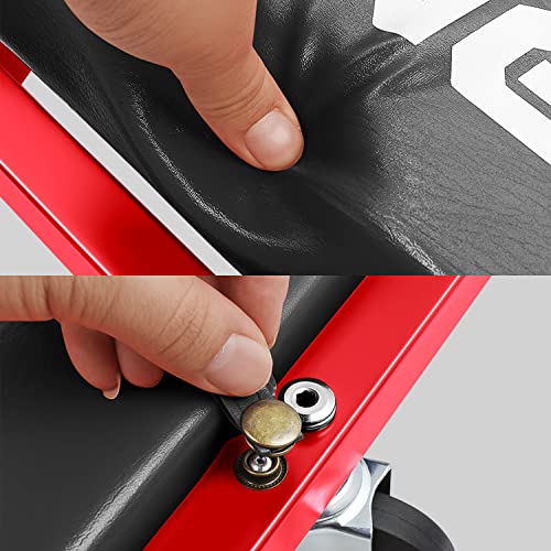 TOOLS 00193 48" 2 IN 1 Folding Rolling Garage Shop Creeper Roller Seat