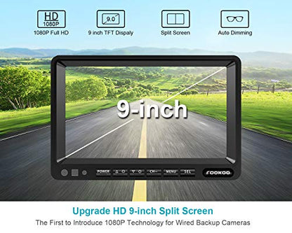 HD 1080P 9" Wired Backup Camera