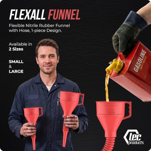FlexAll Long Flexible Oil Change Funnels for Automotive Use