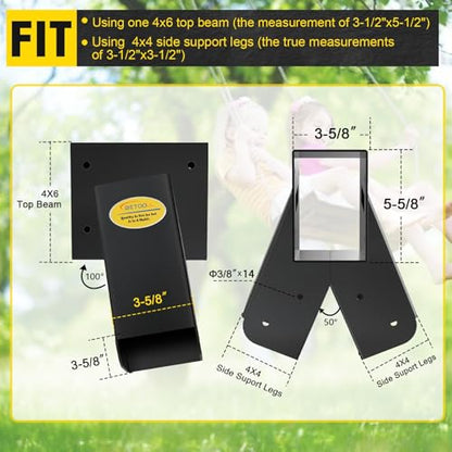 A Frame 1pcs Bracket Swing Set Bracket for Heavy Duty Swing Set