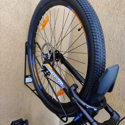 No Lift Vertical Bike Hanger Simple & Secure Space Saving Bike Wall Mount for Garage & Commercial Use Bicycle Holder for Mountain and Road Bikes