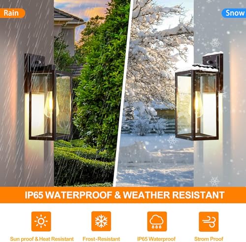 Dusk to Dawn Outdoor Lighting Fixtures for House (2 Count)