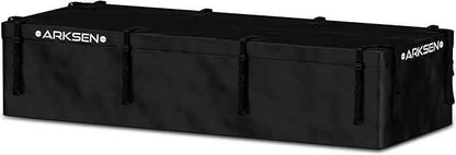 ARKSEN Roof Top Luggage Storage Bag for 84" x 39" Roof Baskets Waterproof 29 Cubic Feet (83.07"L x 33.07"W x 18.11"H) with 12 Straps Anti-Slip Mat 8 Door Hooks for All Vehicles with or without Rack