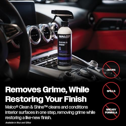 Clean & Shine Interior Car Cleaner and Dressing Spray (128 Fl Oz )