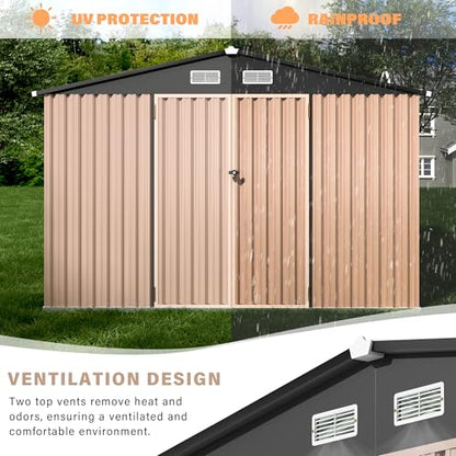 10x12 FT Metal Storage Sheds Outdoor