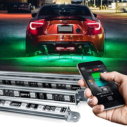 Aura Pro RGB Aluminum Car Underglow Kit with App & Remote Control (4 Count)
