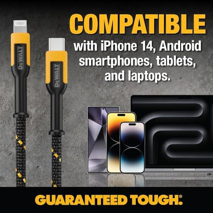 Heavy Duty USB to Lightning Cable [Apple Mfi Certified] Durable