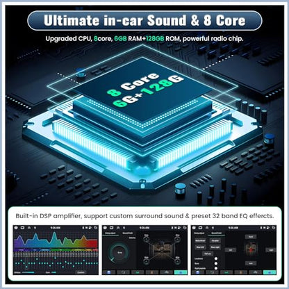 8 Core 6+128G Android 15 Car Stereo for Subaru Forester WRX Impreza 2015