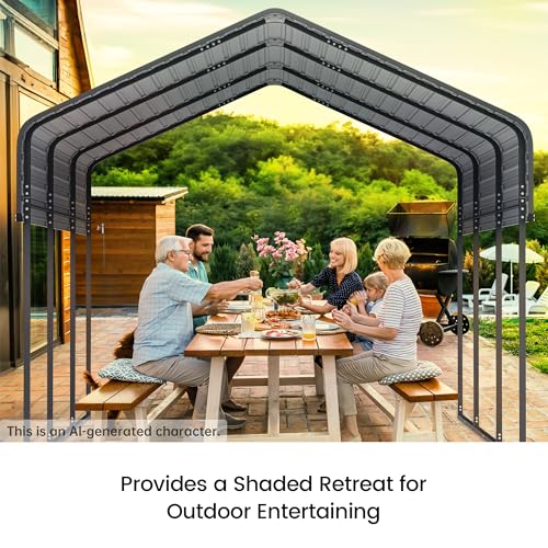 10'x15' Heavy Duty Metal Carport