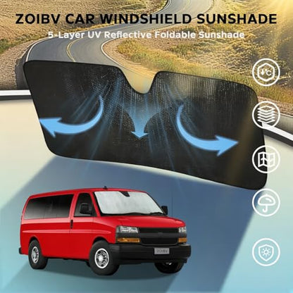 Car Windshield Sun Shade for Chevrolet Express 1996