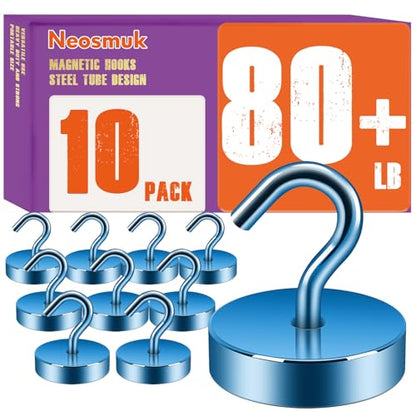 Magnetic Hooks Steel Tube Design for Cruise (10 Count)