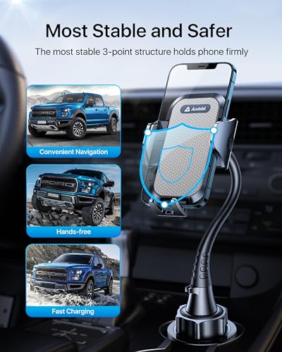 Upgraded Solidest 15in Cup Phone Holder for Car