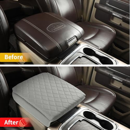 Center Console Cover Armrest Cover Cushion Fits Dodge RAM 1500 2500 3500 2009 2010 2011 2012 2013 2014 2015 2016 2017 2018