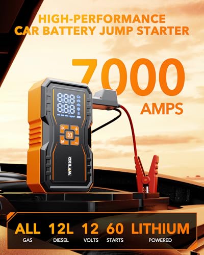 7000A Jump Starter with Air Compressor 160 PSI for All Gas