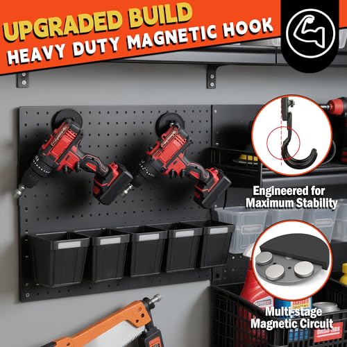 New Upgraded Garage Magnetic Hooks (2 Count)
