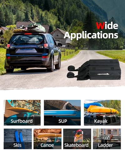 Soft Roof Rack Pads System for Surfboard (58 Foot)