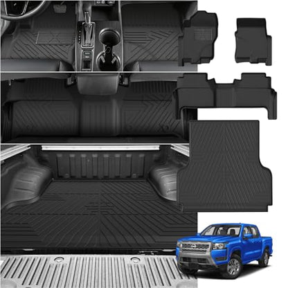 Floor Mats Truck Bed Mat for Nissan Frontier 2022