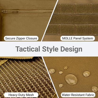 Tactical Car Seat Organizer with Multiple Pockets