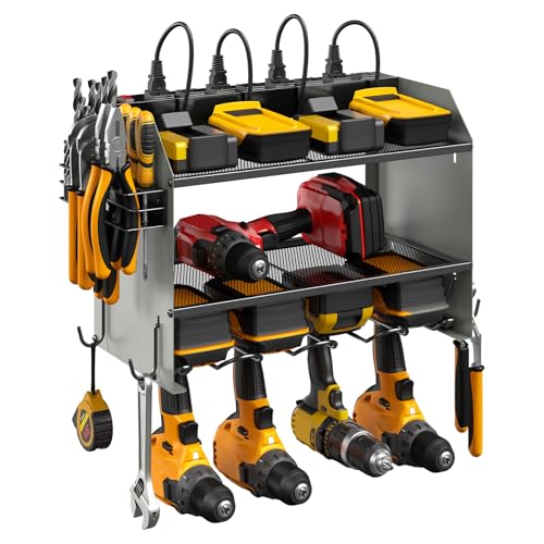 Wall Mount Modular Tool Charging Organizer (7.9 Count)