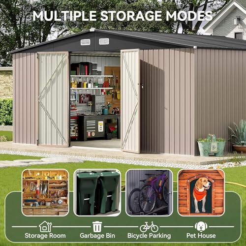 14x12 FT Outdoor Storage Shed