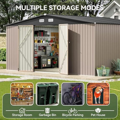 14x12 FT Outdoor Storage Shed