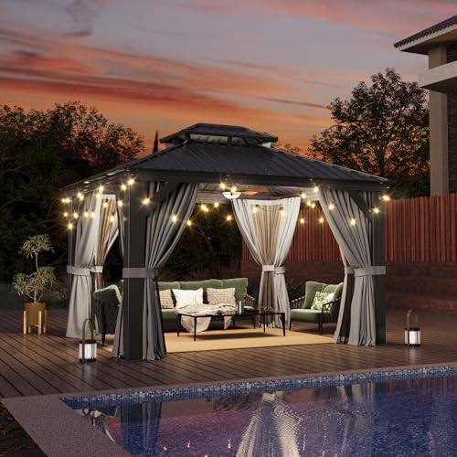 10' X 12' Hardtop Gazebo with Drainage