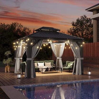 10' X 12' Hardtop Gazebo with Drainage