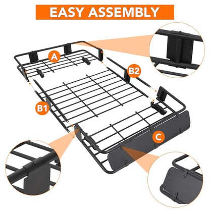 Heavy Duty Roof Rack Basket 64" x 39"