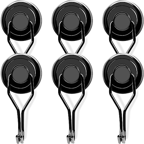 Magnetic Hooks 6 Pack 120Lbs Heavy Duty Neodymium Magnet Hook